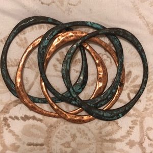 Set of rustic bangles